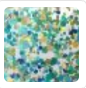 Kleur cupcake topper Chunk blauw