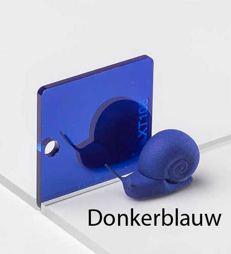 Kleur cupcake topper Spiegel donkerblauw
