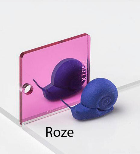 Kleur cupcake topper Spiegel roze