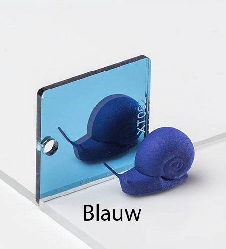 Kleur cupcake topper Spiegel blauw