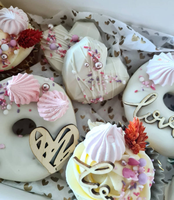 Cupcaketopper Hart lijnen