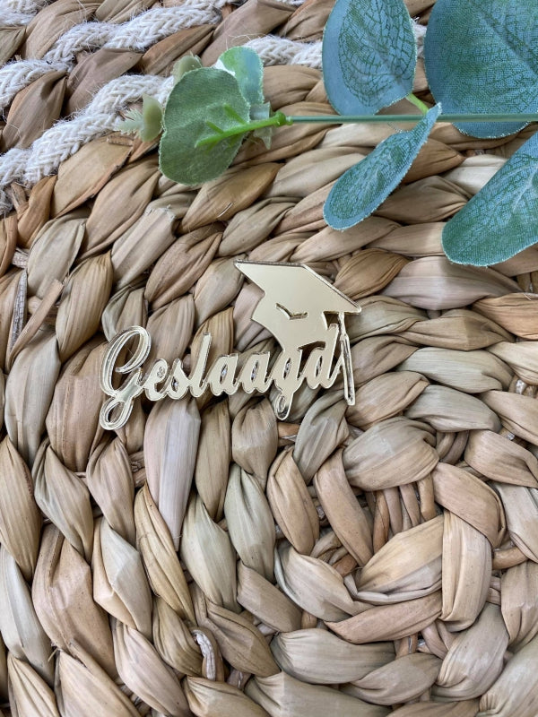 Cupcaketopper Geslaagd