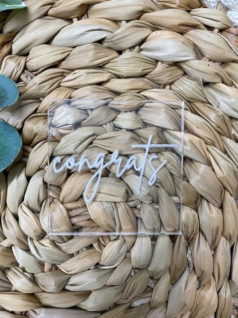 Koek fondant stempel congrats