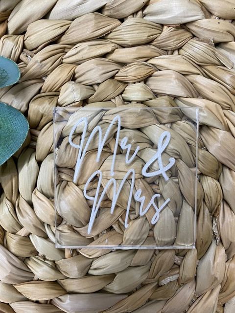 Koek fondant stempel Mr & Mrs