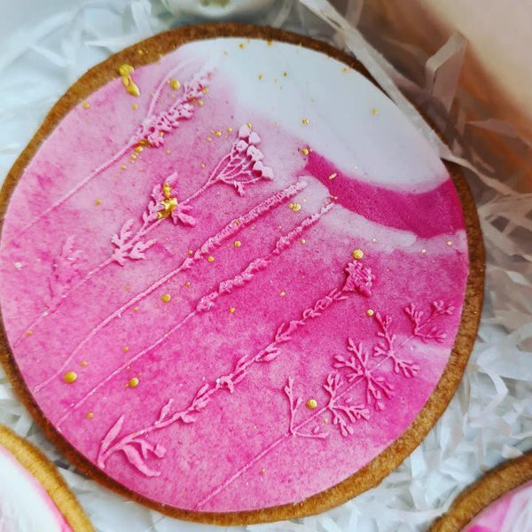 Koek fondant stempel bloemen