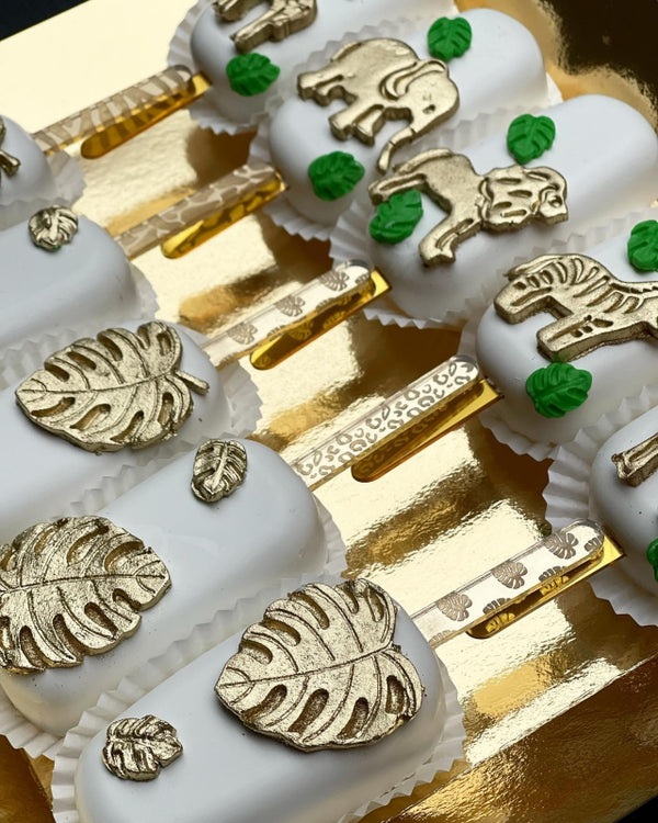 Ijs stokjes jungle dieren print (8 stuks)