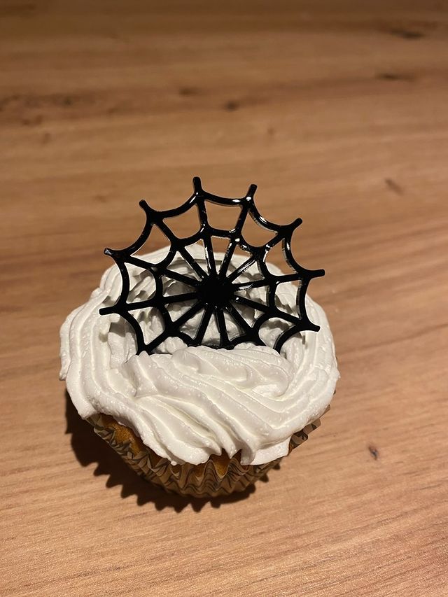 Cupcaketopper Spinnenweb