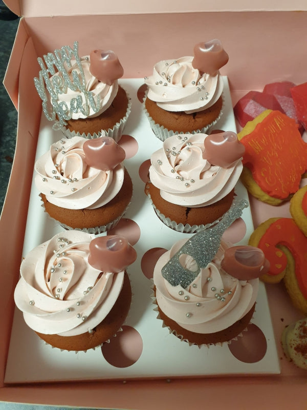 Cupcaketopper Champagne fles