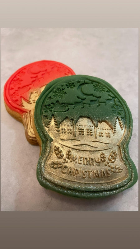 Koek fondant Snowglobe