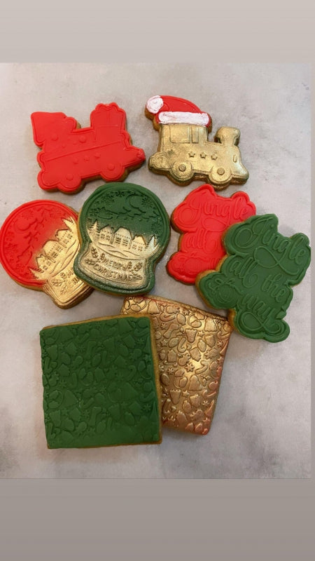 Koek fondant Kerst patroon