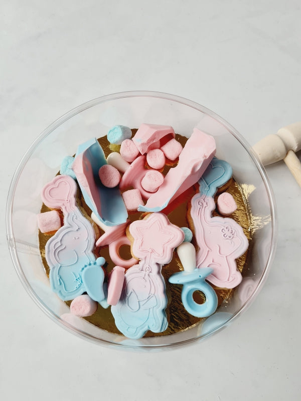 Koek fondant stempel Olifant meisje met ballon