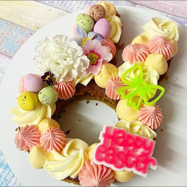 Cupcaketopper Happy easter 2 kleuren