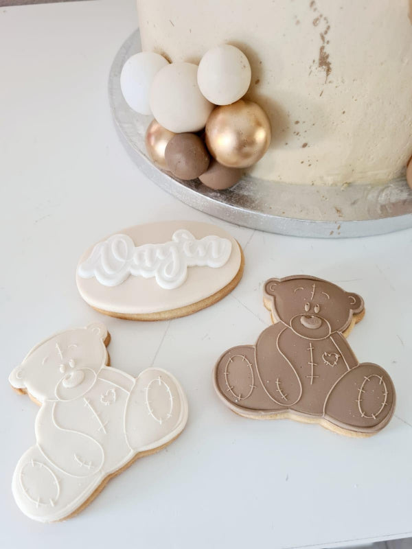 Koek fondant stempel Beer 2