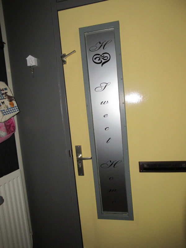 Raamfolie Home Sweet Home Arabisch staand tekst