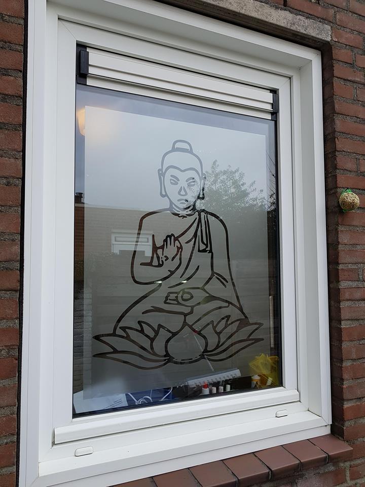 Raamfolie Buddha 2