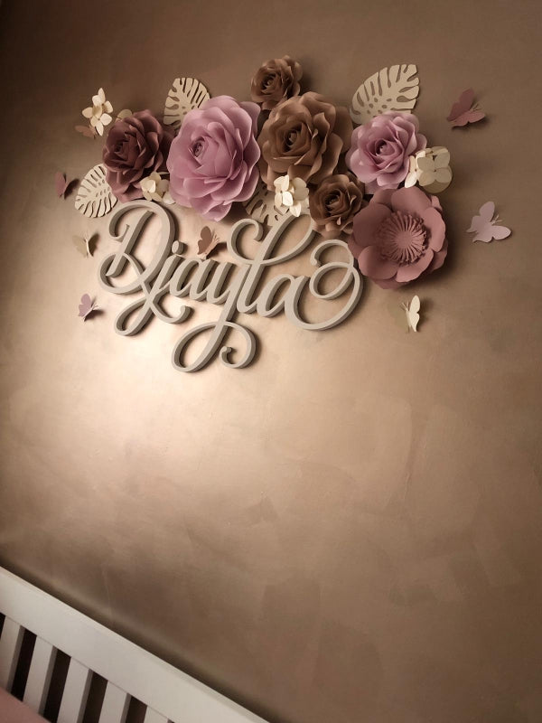 Paper flower set Djayla + Naam