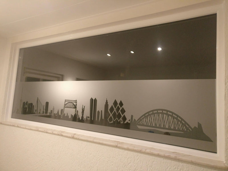 Raamfolie Skyline Rotterdam