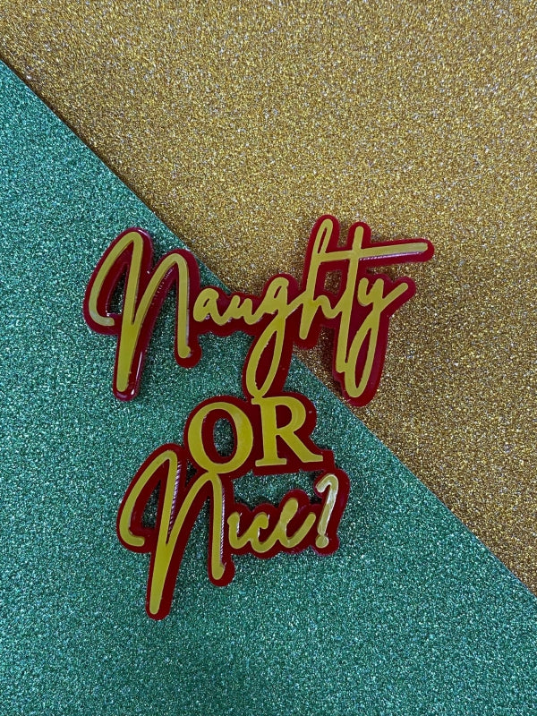 Cupcaketopper Naughty or nice