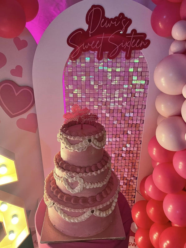 Party Sign of naam 2 laags acryl