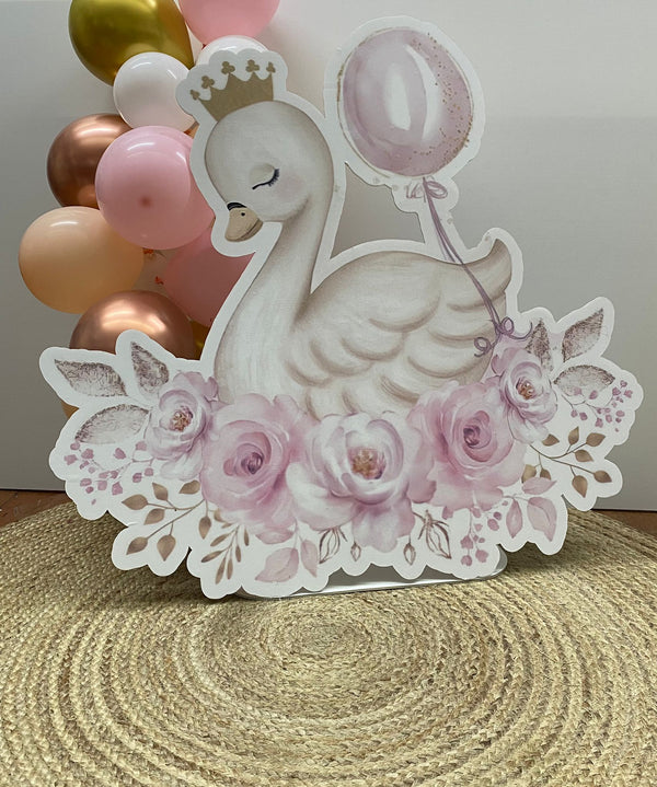 Zwaan cut-out decoratie voor feest