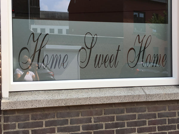 Raamfolie Home Sweet Home
