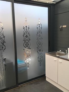 Raamfolie verticaal ornament 2