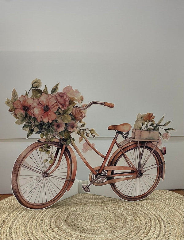 Fiets cut-out decoratie voor feest
