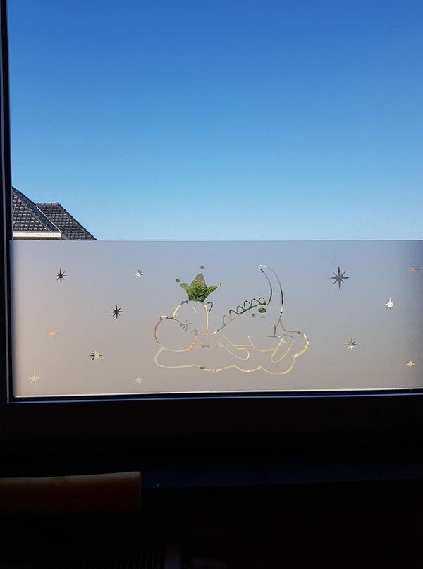 Raamfolie Dirkje Draak