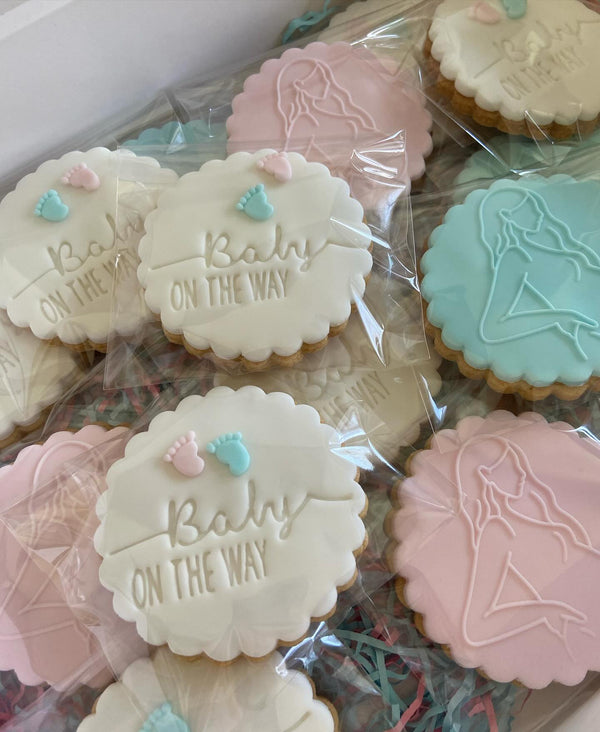 Koek fondant stempel Baby on the way