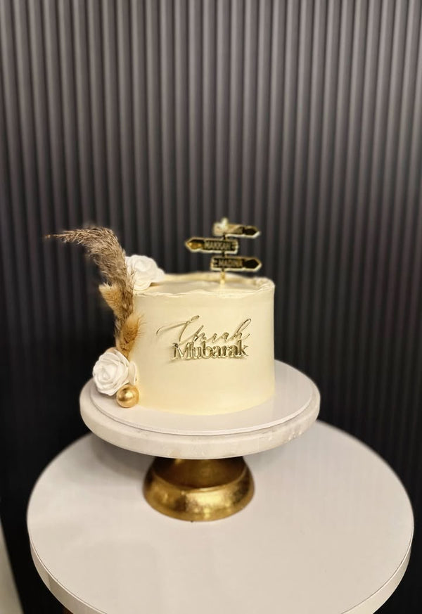 Taarttopper set wegwijzer + Umrah Mubarak