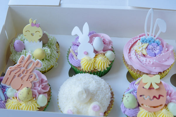 Cupcaketopper kuiken 2 kleuren