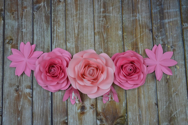 Paper flower set 8