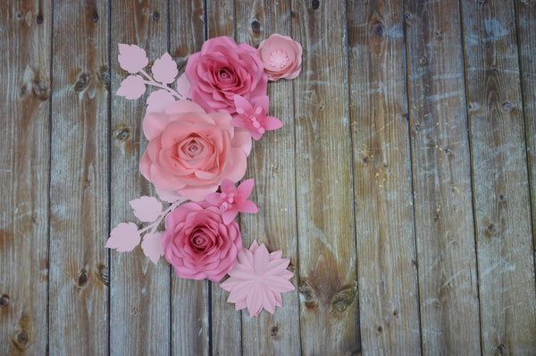 Paper flower set 9