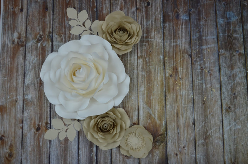 Paper flower set 10