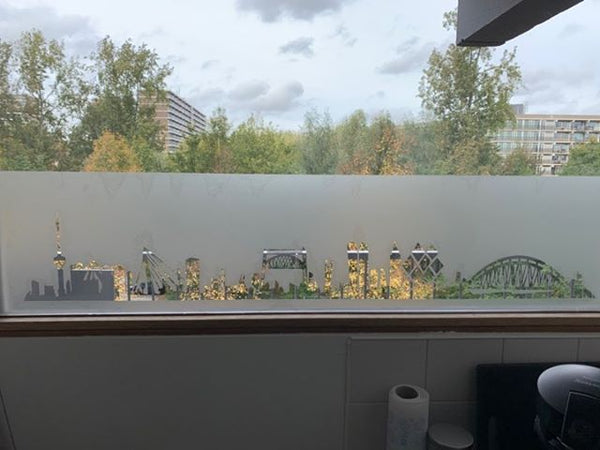 Raamfolie Skyline Rotterdam