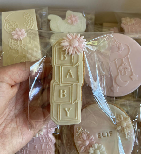 Koek stempel | Fondant embosser | Baby Blokken