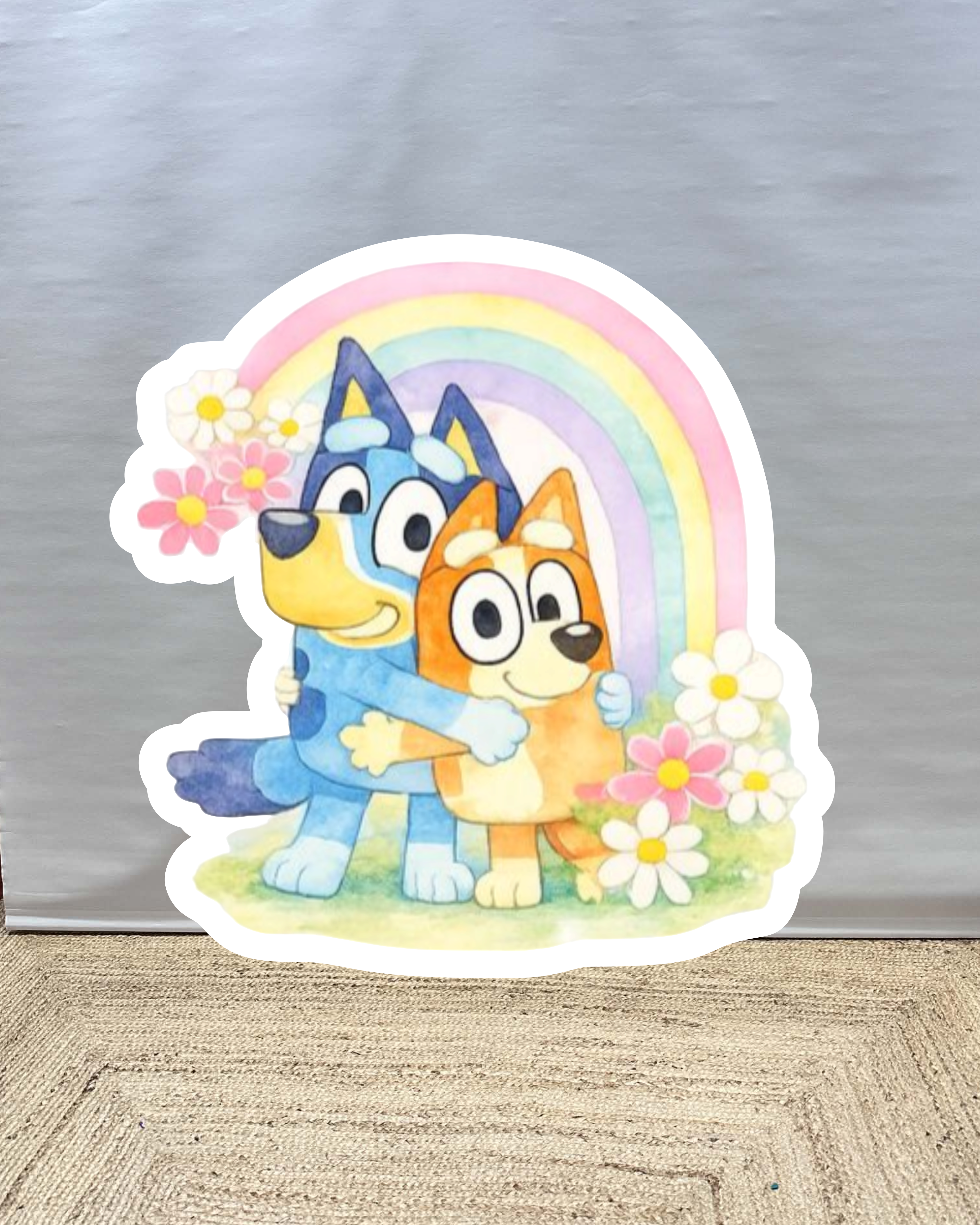 Bluey & Bingo regenboog cut-out decoratie voor feest