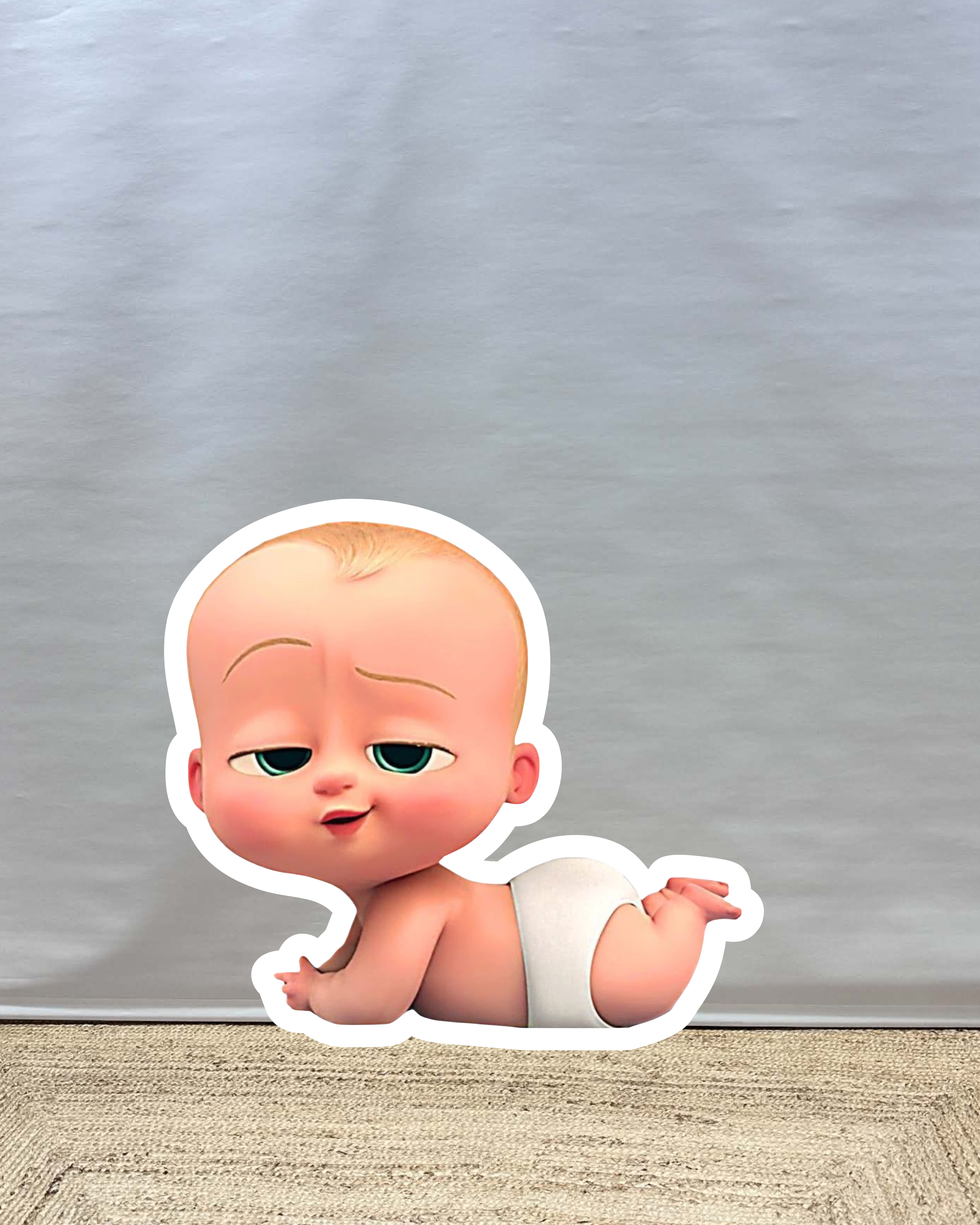 Boss Baby cut-out decoratie voor feest