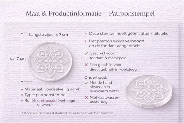 Koek stempel | Fondant embosser | Valentijn patroon