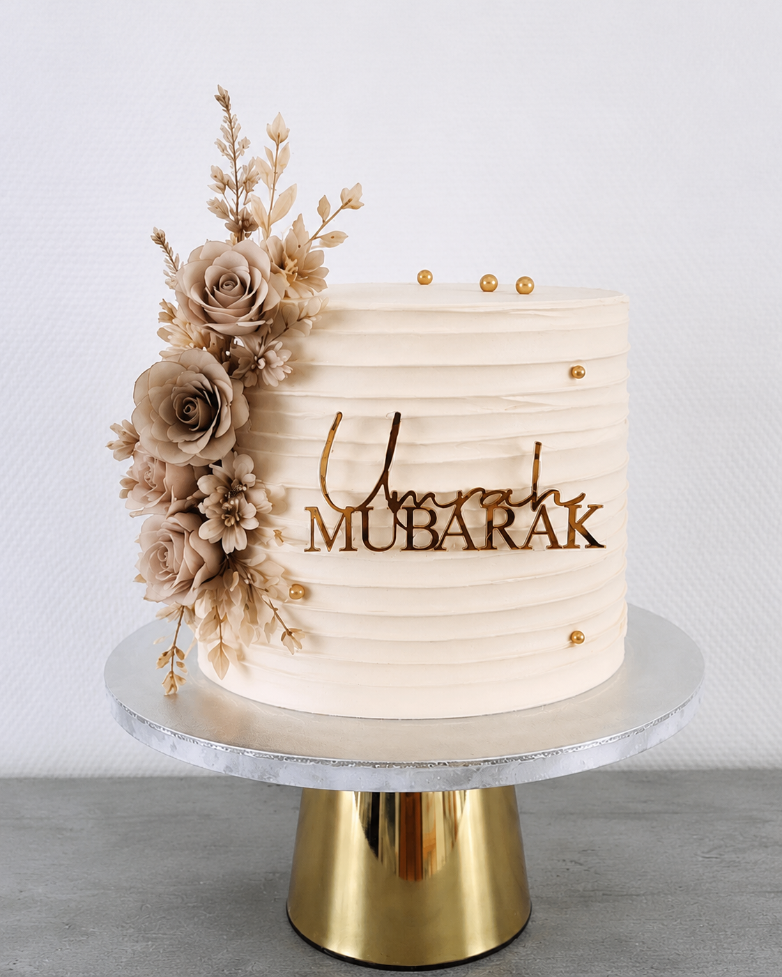 Front cupcake topper Umrah Mubarak