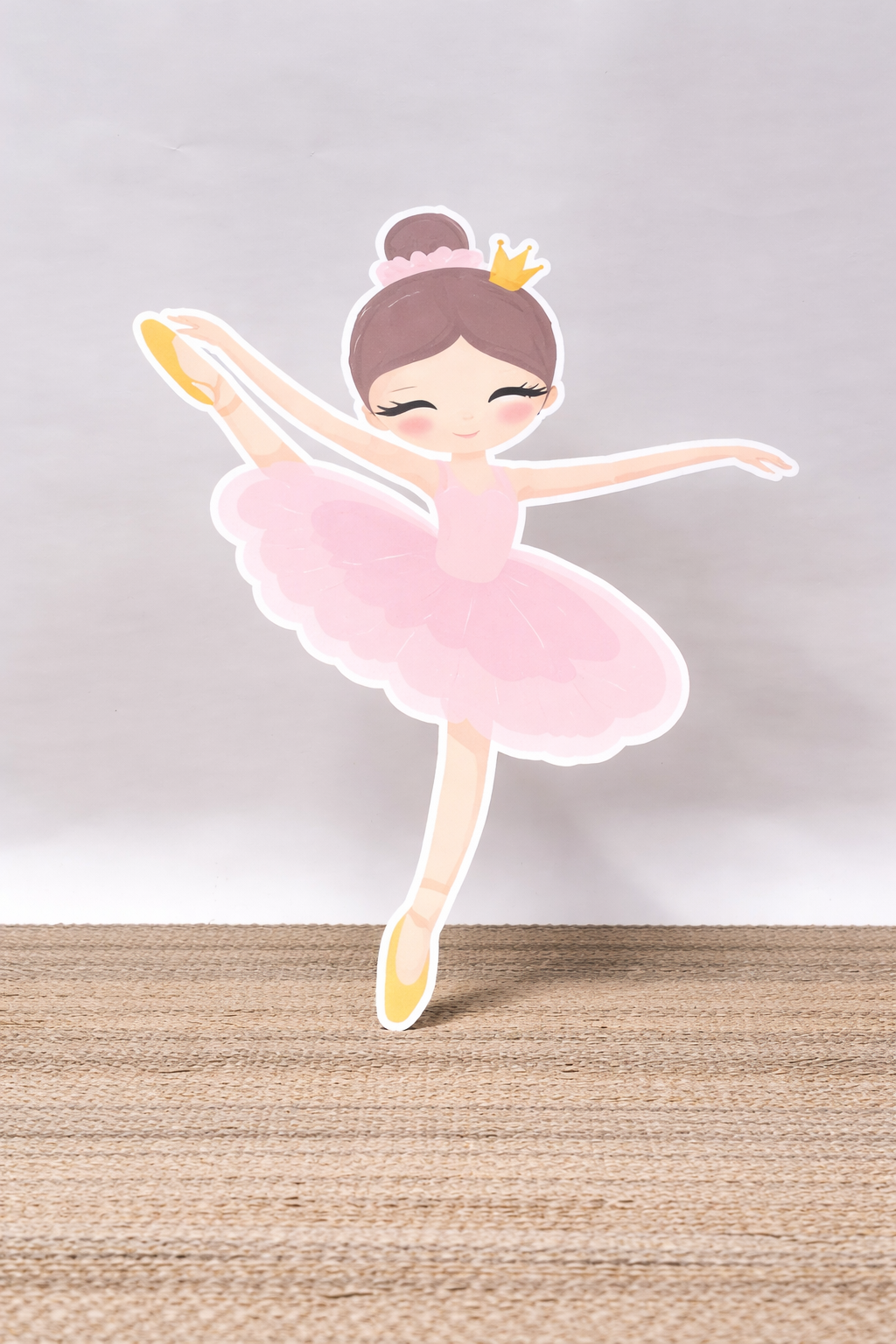 Ballerina cut-out decoratie voor feest