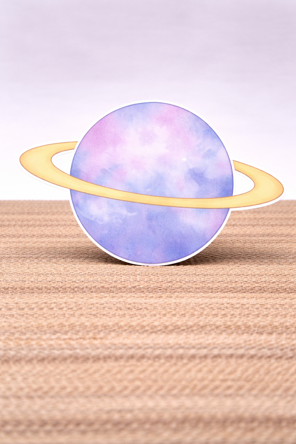 Planeet paars cut-out decoratie voor feest