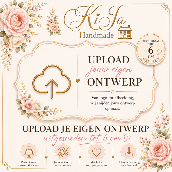 Upload je eigen print – uitgesneden (t/m 6 cm)