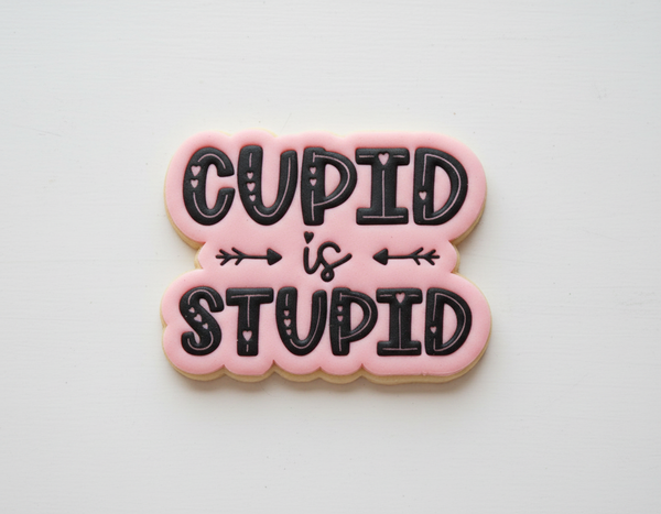 Koek stempel | Fondant embosser | cupid is stupid