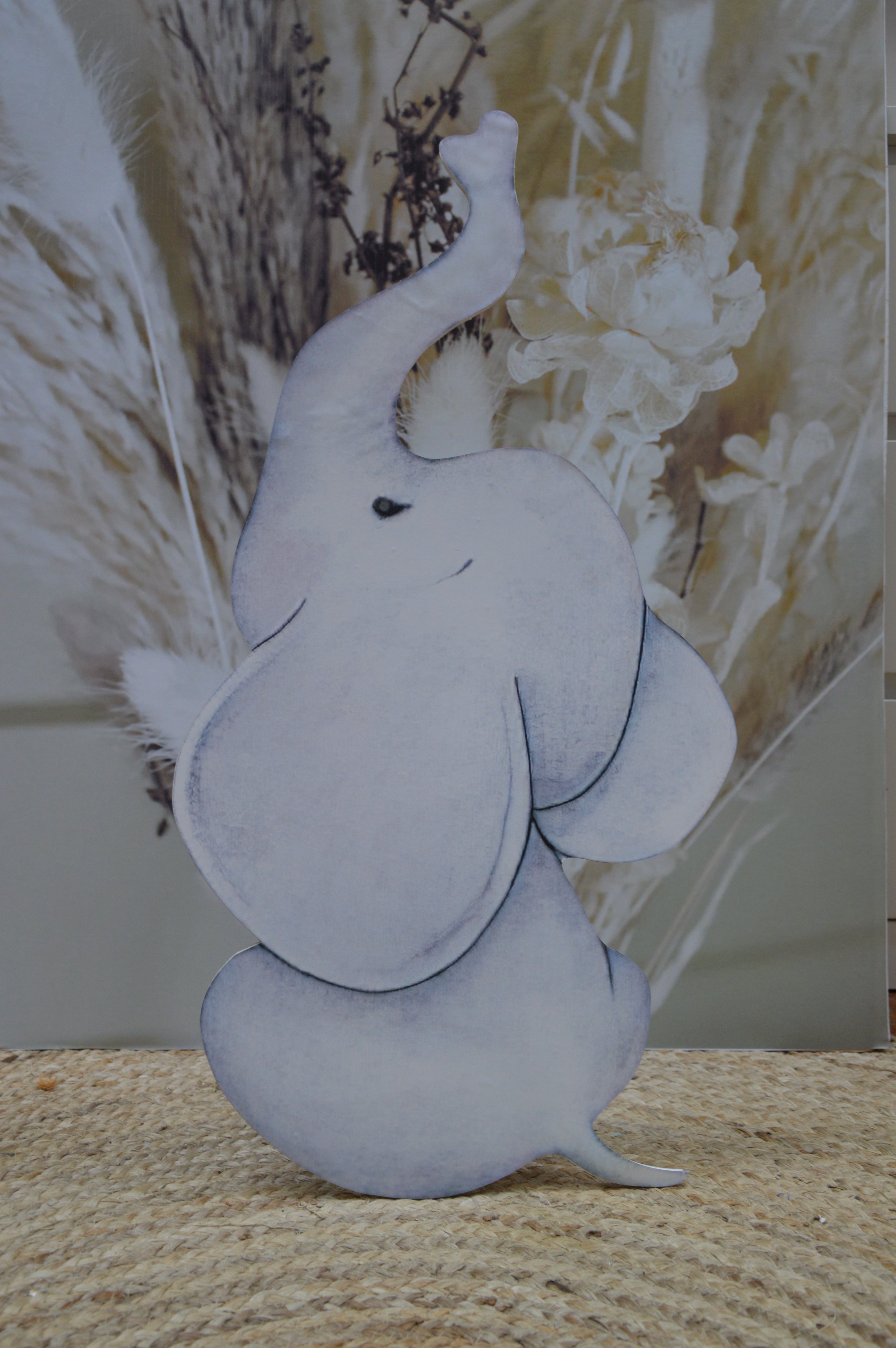 Olifant cut-out decoratie voor feest