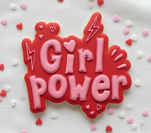 Koek stempel | Fondant embosser | Girl power