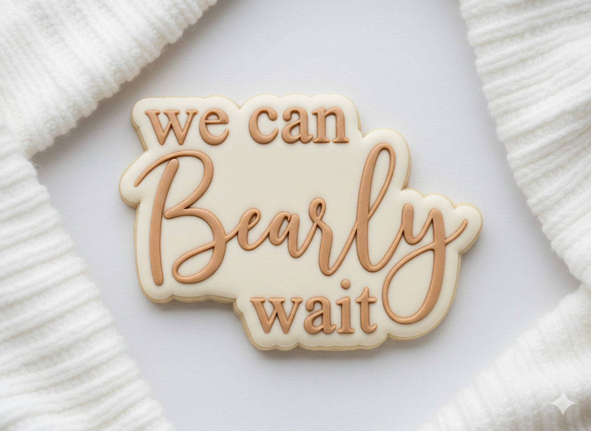 Koek stempel | Fondant embosser | We can bearly wait