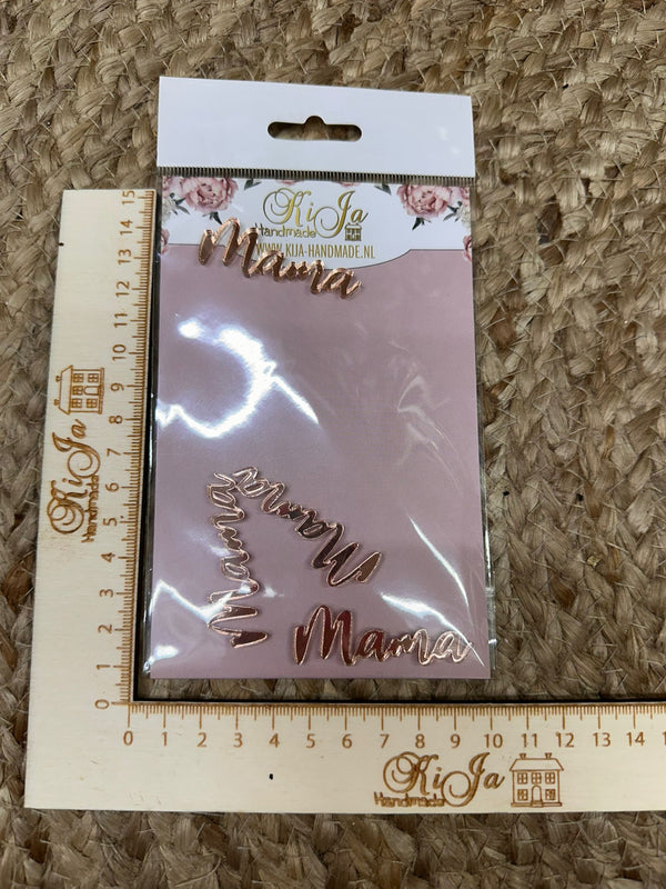 SALE acryl rose mama (4 stuks)