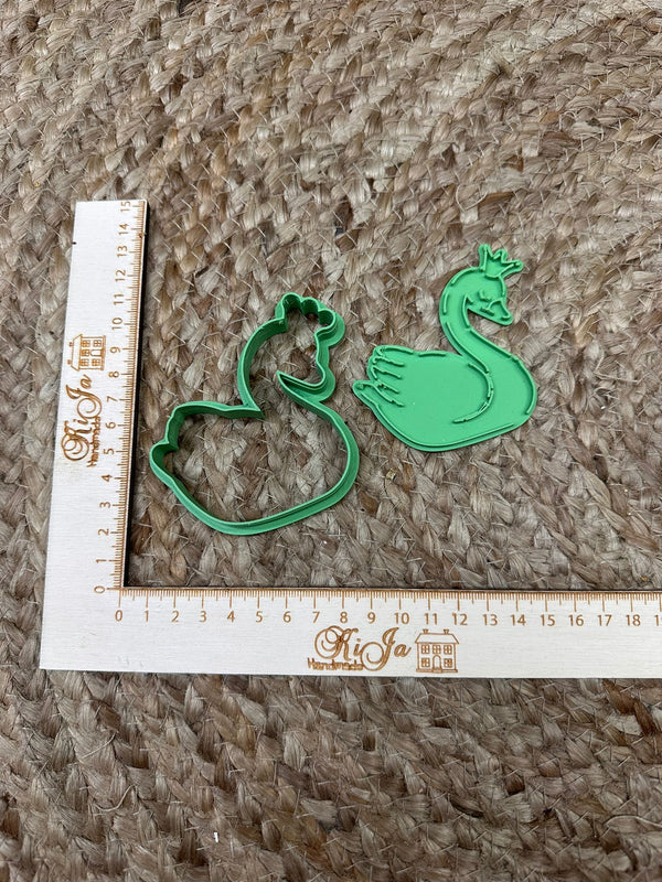 SALE stempel + cutter zwaan