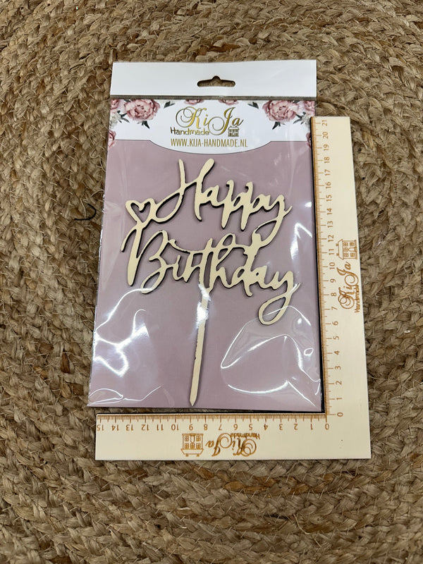 SALE Hout Happy birthday